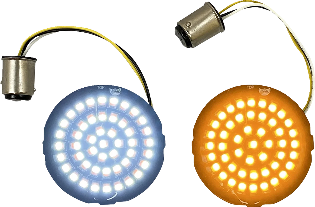Custom Dynamics Amber/White LED Turn Signal Inserts GEN-4-AW-1157 - Main Product View