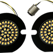Load image into Gallery viewer, Custom Dynamics Amber/White LED Turn Signal Inserts GEN-4-AW-1157T - Side View