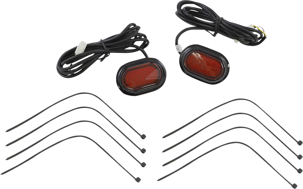 Custom Dynamics Antenna Grommet Light - Red Lens - Black CD-PLUG-RB - Main Product View
