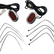 Load image into Gallery viewer, Custom Dynamics Antenna Grommet Light - Red Lens - Chrome CD-PLUG-RC - Main Product View