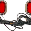 Load image into Gallery viewer, Custom Dynamics Antenna Grommet Light - Red Lens - Chrome CD-PLUG-RC - Side View