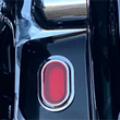 Load image into Gallery viewer, Custom Dynamics Antenna Grommet Light - Red Lens - Chrome CD-PLUG-RC - Back View