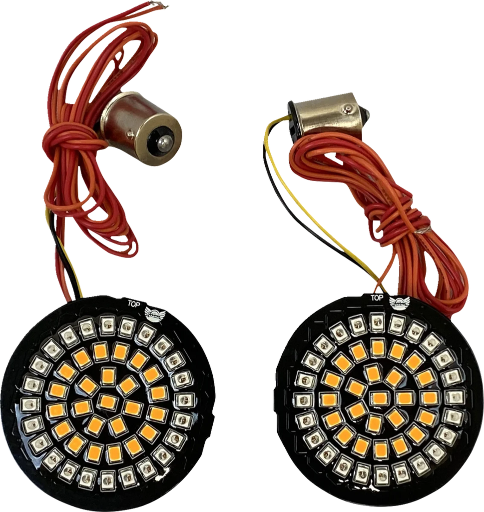Custom Dynamics Bullet Rear Turn Signal 1156 - Amber Lens GEN-4-AR2-1156 - Side View