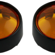 Load image into Gallery viewer, Custom Dynamics Bullet Signal Lenses - Black/Amber PB-B-BEZ-BA - Main Product View
