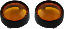 Load image into Gallery viewer, Custom Dynamics Bullet Signal Lenses - Black/Amber PB-B-BEZ-BA - Main Product View