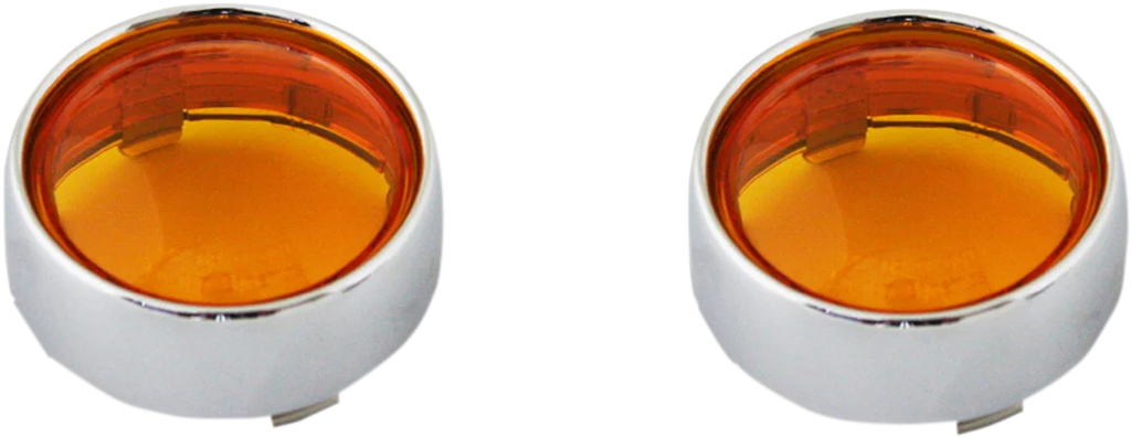 Custom Dynamics Bullet Signal Lenses - Chrome/Amber PB-B-BEZ-CA - Main Product View