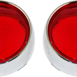 Load image into Gallery viewer, Custom Dynamics Bullet Signal Lenses - Chrome/Red PB-B-BEZ-CR - Main Product View