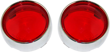 Load image into Gallery viewer, Custom Dynamics Bullet Signal Lenses - Chrome/Red PB-B-BEZ-CR - Main Product View