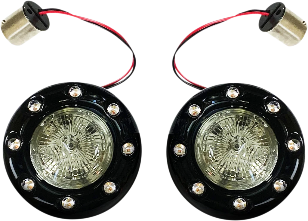 Custom Dynamics Bullet Turn Signal 1156 - Black - Smoke Lens PB-BR-RR 56-BS - Side View
