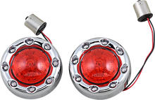 Load image into Gallery viewer, Custom Dynamics Bullet Turn Signal 1156 - Chrome - Red Lens PB-BR-RR 56-CR - Main Product View