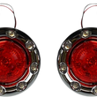 Load image into Gallery viewer, Custom Dynamics Bullet Turn Signal 1156 - Chrome - Red Lens PB-BR-RR 56-CR - Side View