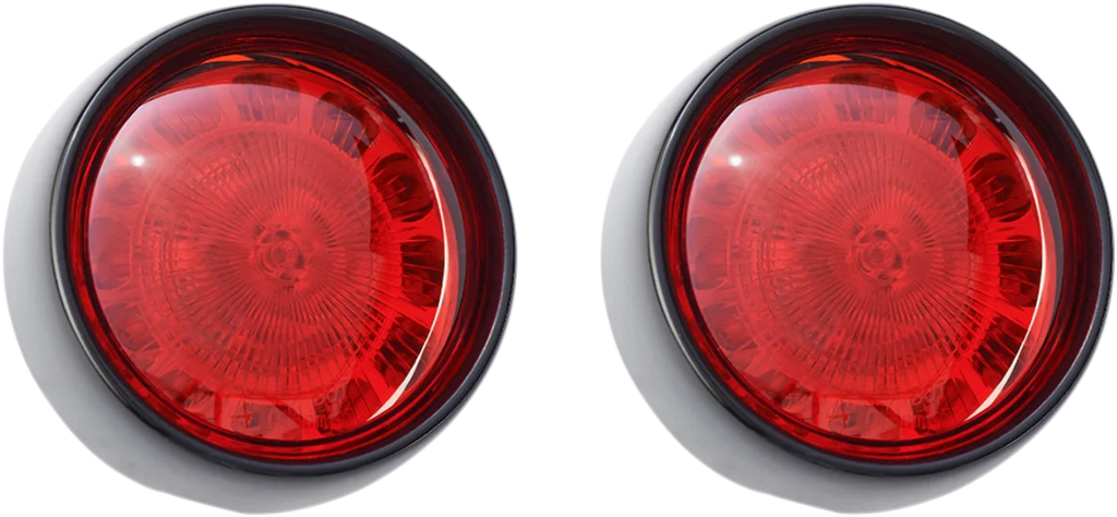 Custom Dynamics Bullet Turn Signal - 1156 - Gloss Black - Red Lens PB-BB-R-1156BR - Main Product View