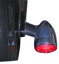 Load image into Gallery viewer, Custom Dynamics Bullet Turn Signal - 1157 - Chrome - Red Lens PB-BB-RR-1157CR - Side View