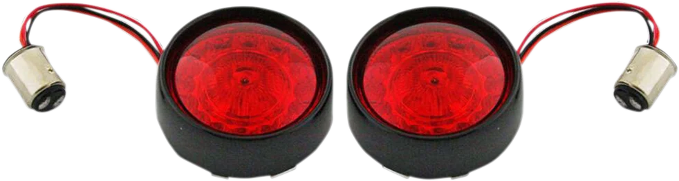 Custom Dynamics Bullet Turn Signal - 1157 - Chrome - Red Lens PB-BB-RR-1157CR - Detail View