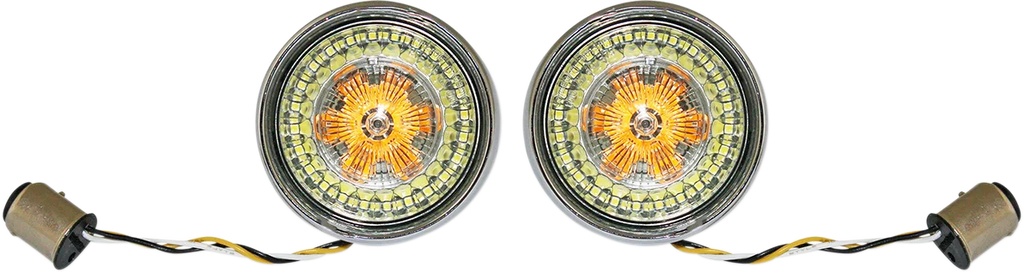 Custom Dynamics Bullet Turn Signal - 1157 - Chrome - Smoke Lens PB-BB-AW-1157CS - Main Product View