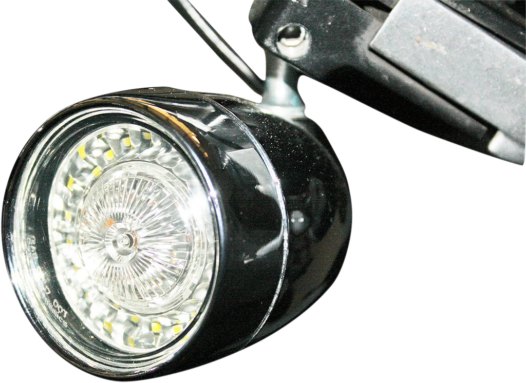 Custom Dynamics Bullet Turn Signal - 1157 - Chrome - Smoke Lens PB-BB-AW-1157CS - Side View