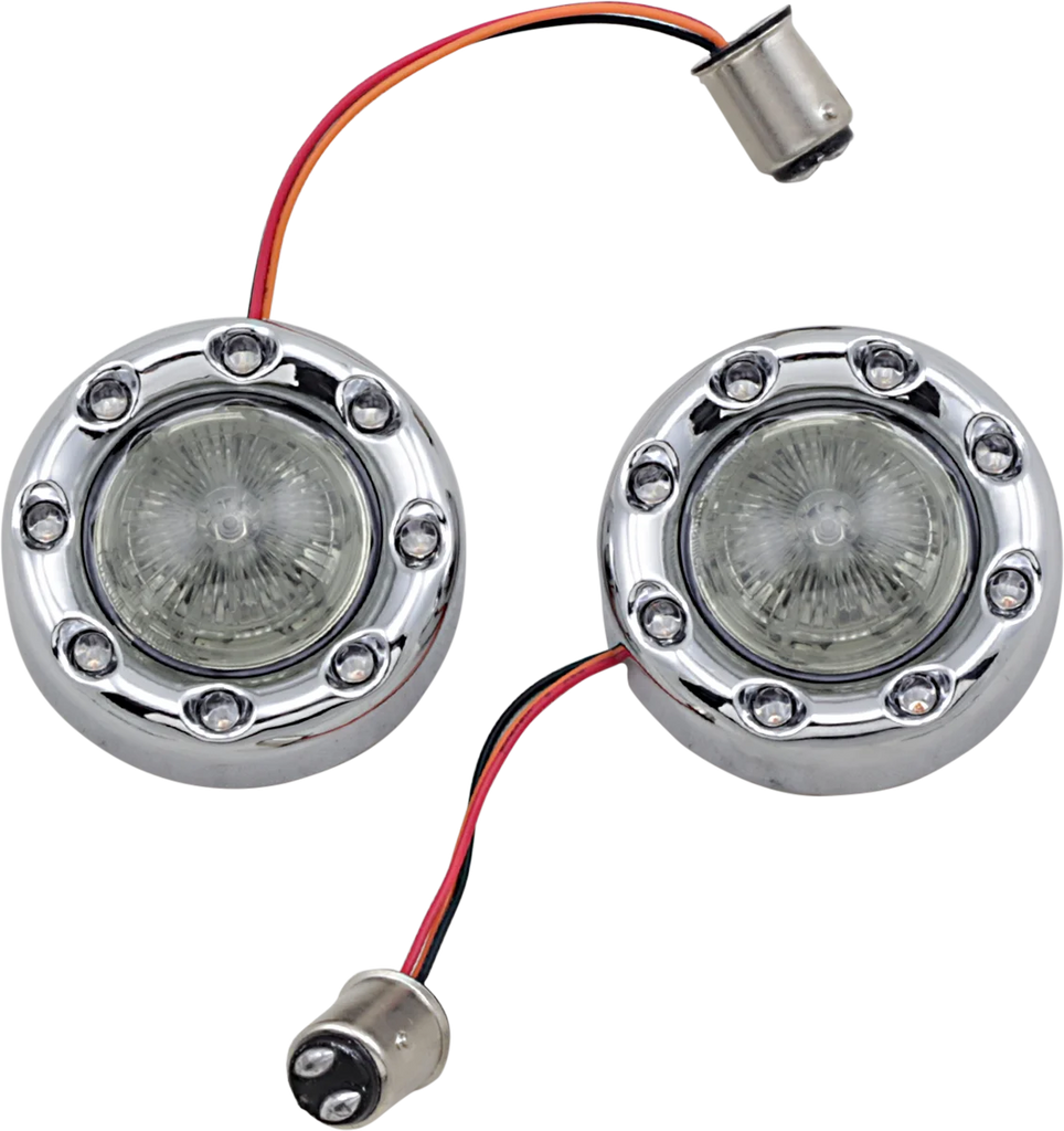 Custom Dynamics Bullet Turn Signal 1157 - Chrome - Smoke Lens PB-BR-RR-57-CS - Main Product View