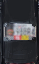 Load image into Gallery viewer, Custom Dynamics Curved License Plate Frame - Black TF06-BCM-B - Back View