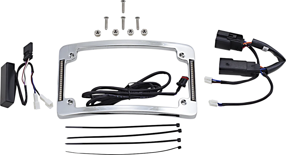 Custom Dynamics Curved License Plate Frame - Black TF06-BCM-B - Additional View 5