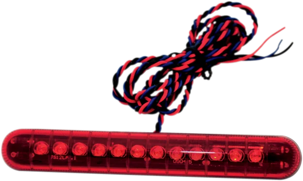 Custom Dynamics Dual Intensity LED Light Bar - Non-Sequential with Flashing Brake - Red LB03 - Main Product View