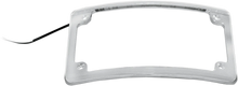 Load image into Gallery viewer, Custom Dynamics Dual-LED License Place Frame - Indian - Chrome CD-LP-IND-C - Side View