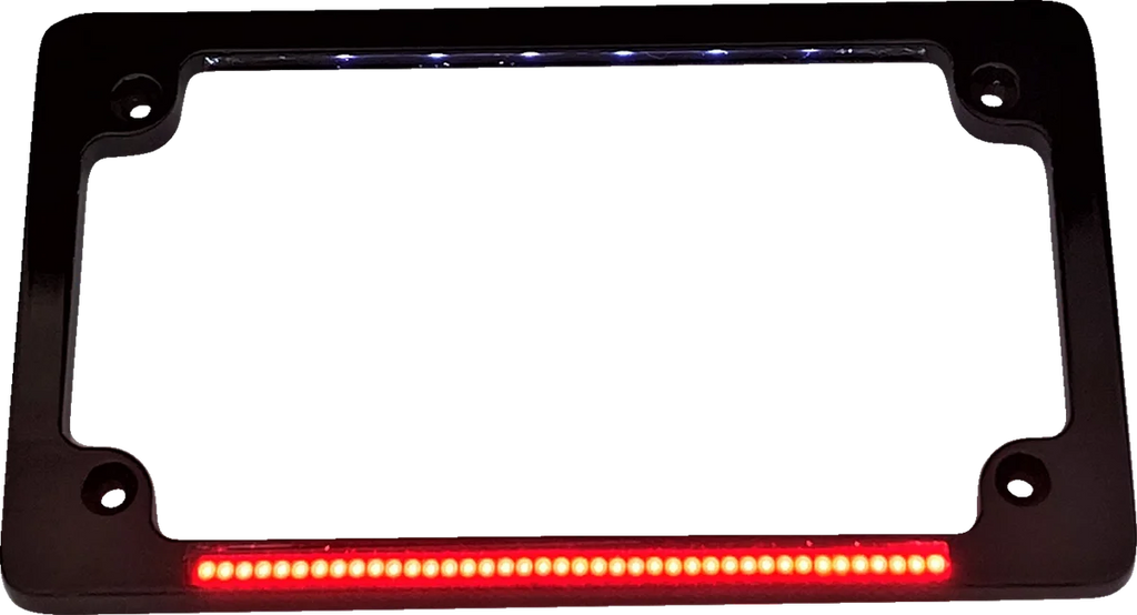 Custom Dynamics Dual License Plate Frame - Black TF02-B - Main Product View