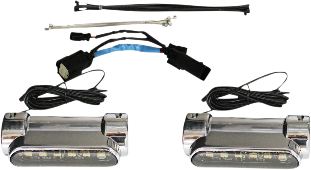 Custom Dynamics Engine Guard Light - '09-'13 CVO - Chrome CD-CB-AW-SS8-C - Side View