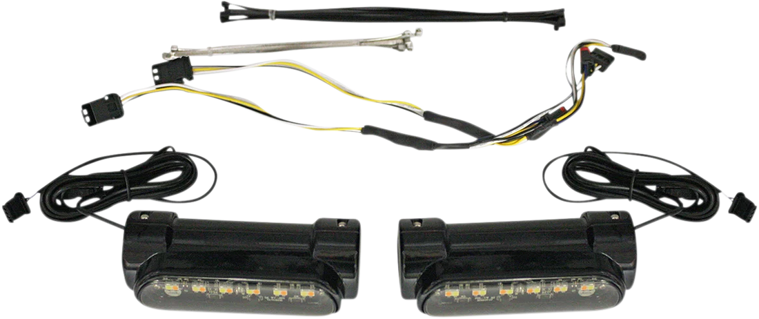 Custom Dynamics Engine Guard Light - FLH - Black CD-CB-AW-BCM-B - Side View