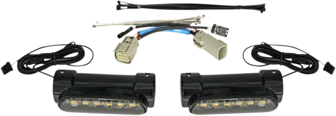 Custom Dynamics Engine Guard Light - Triglide - Black CD-CB-AW-TKE-B - Side View