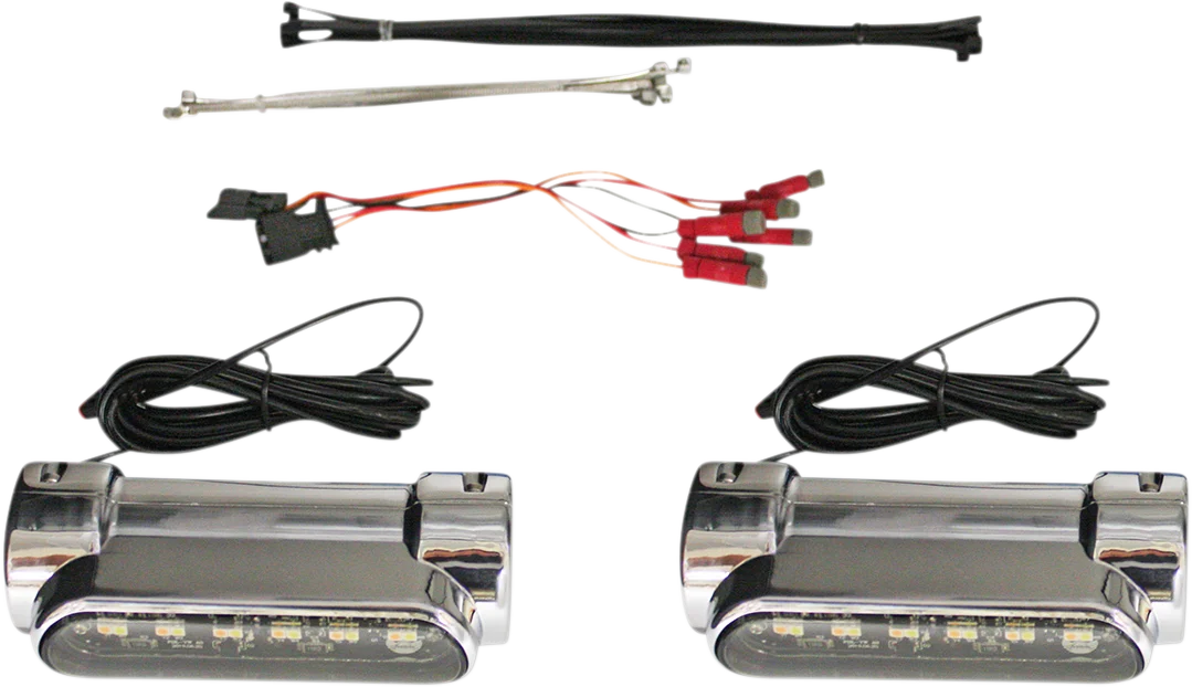 Custom Dynamics Engine Guard Light - Universal - Chrome CD-CB-AW-UNV-C - Side View