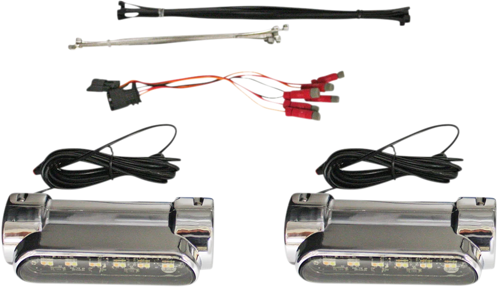 Custom Dynamics Engine Guard Light - Universal - Chrome CD-CB-AW-UNV-C - Side View