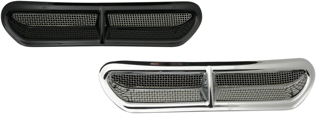 Custom Dynamics Fairing Vent Cover - Chrome HD-VENT-INSER-C - Main Product View