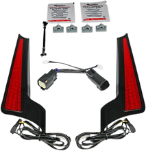 Load image into Gallery viewer, Custom Dynamics Fascia LED Light Panels - Black/Red CD-FASCIA-BCMRB - Main Product View