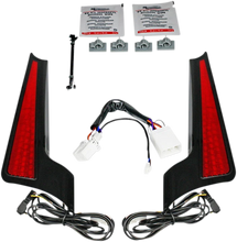 Load image into Gallery viewer, Custom Dynamics Fascia LED Light Panels - Black/Red CD-FASCIA-HD-RB - Main Product View