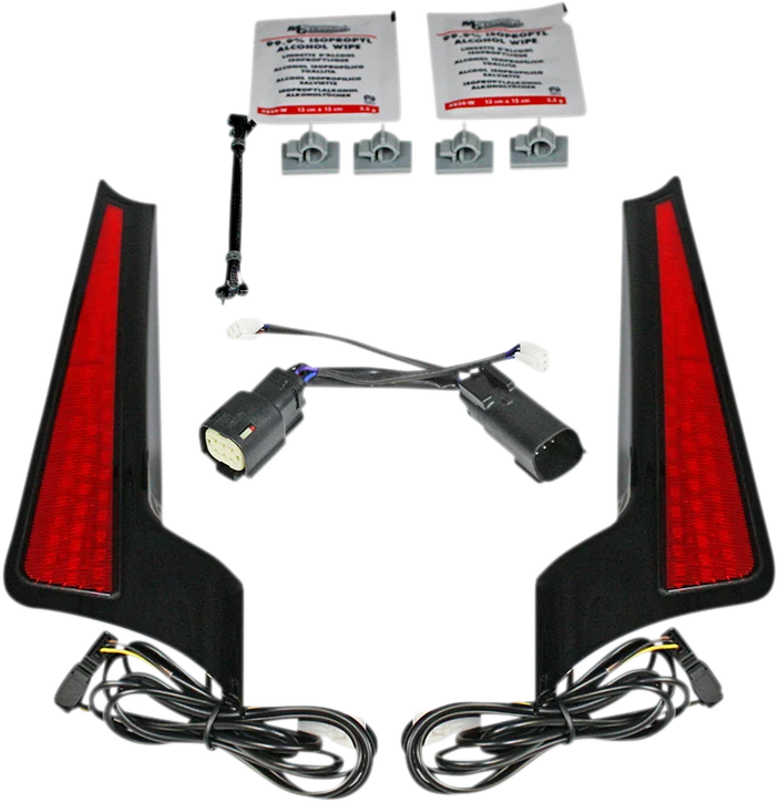 Custom Dynamics Fascia LED Light Panels - Black/Red CD-FASCIA-SS6RB - Main Product View
