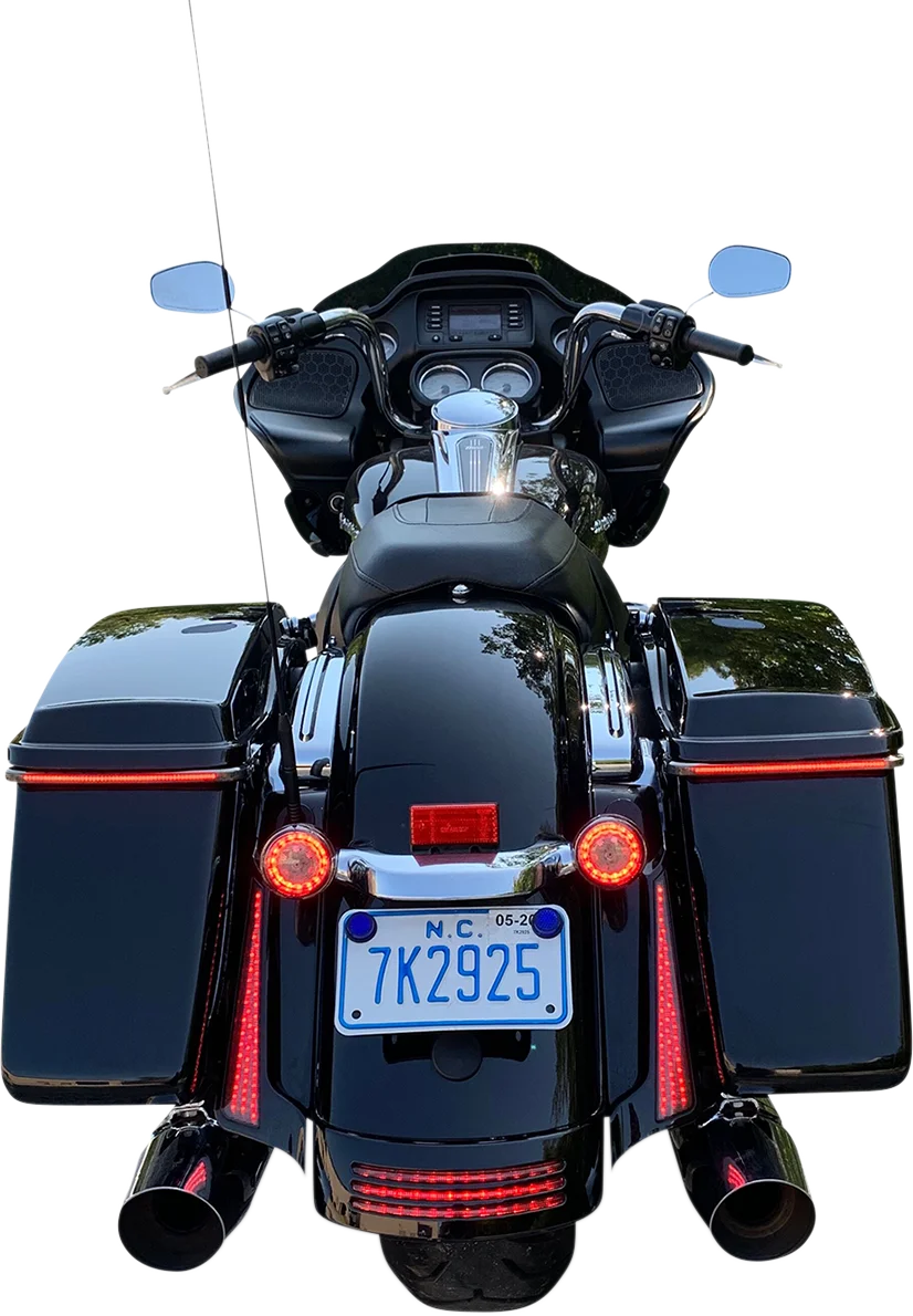 Custom Dynamics Fascia LED Light Panels - Black/Smoke CD-FASCIA-BCMSB - Side View