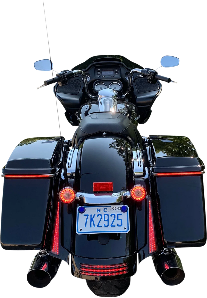 Custom Dynamics Fascia LED Light Panels - Black/Smoke CD-FASCIA-BCMSB - Side View