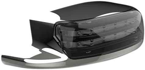 Custom Dynamics Fender Tip Light - Smoke Lens - Chrome PB-FT-TOUR-S-C - Main Product View