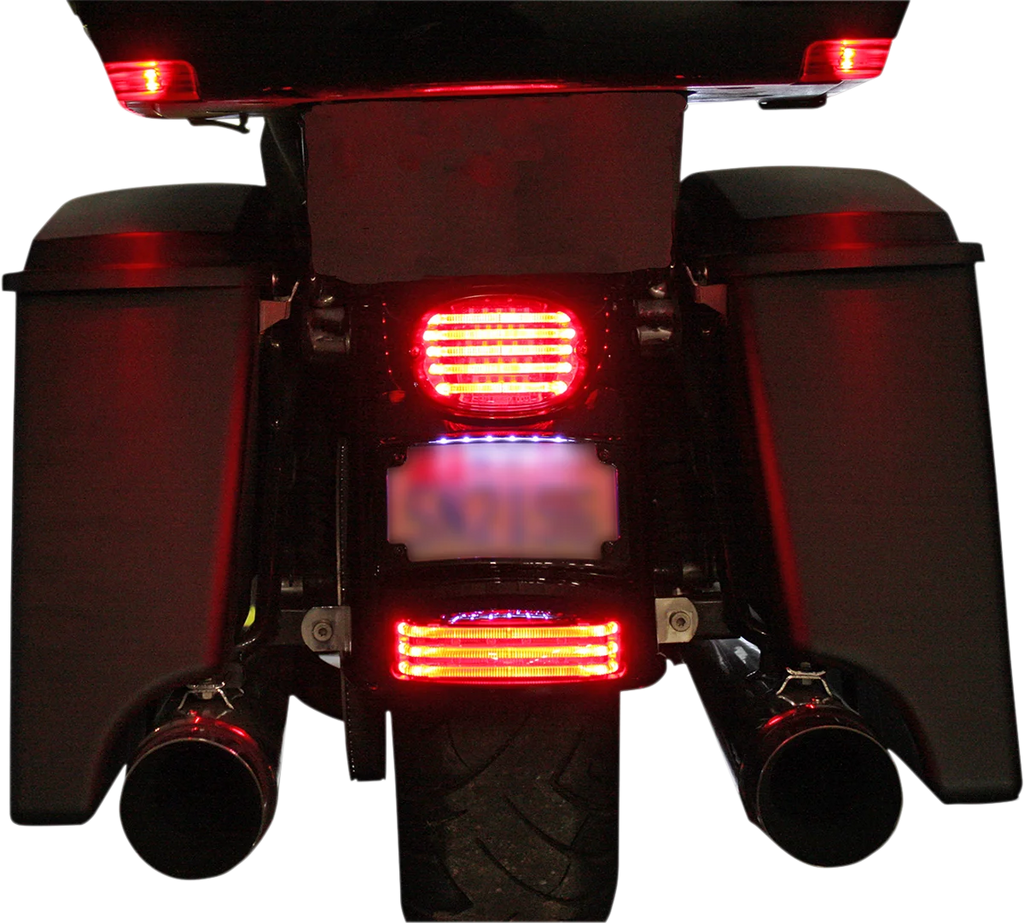 Custom Dynamics Fender Tip Light - Smoke Lens - Chrome PB-FT-TOUR-S-C - Side View