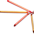 Load image into Gallery viewer, Custom Dynamics Flexible LED Strips - 40 LEDs - Red/Smoke T2F40RS - Side View
