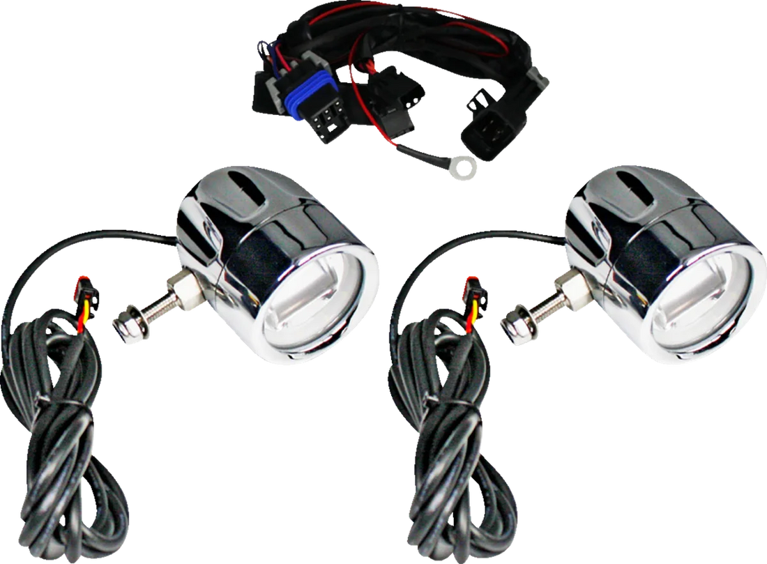 Custom Dynamics Fog Light - Black PB-FOG-CHAL-B - Side View