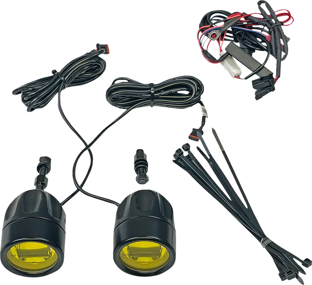 Custom Dynamics Fog Light - Black - Yellow Lens - Universal PB-FOG-UNV-YB - Main Product View