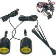Load image into Gallery viewer, Custom Dynamics Fog Light - Chrome - Yellow Lens - Universal PB-FOG-UNV-YC - Side View