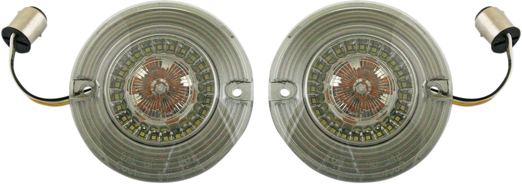 Custom Dynamics Front Turn Signal - White/Amber LEDs PB-AW-1157-T - Main Product View