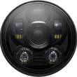 Load image into Gallery viewer, Custom Dynamics Headlamp - 5.75" - LED - Chrome CD-575-C - Side View