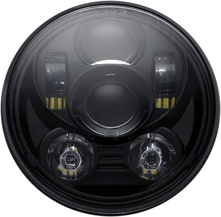Custom Dynamics Headlamp - 5.75" - LED - Chrome CD-575-C - Side View