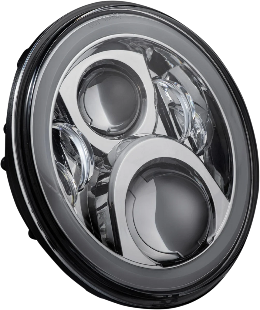 Custom Dynamics Headlamp - 7" - LED - Chrome CD-7-14-C - Main Product View