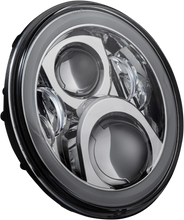 Load image into Gallery viewer, Custom Dynamics Headlamp - 7" - LED - Chrome CD-7-14-C - Main Product View
