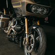 Load image into Gallery viewer, Custom Dynamics Headlight - Black - FLTR CDTB-RG-15-B - Back View