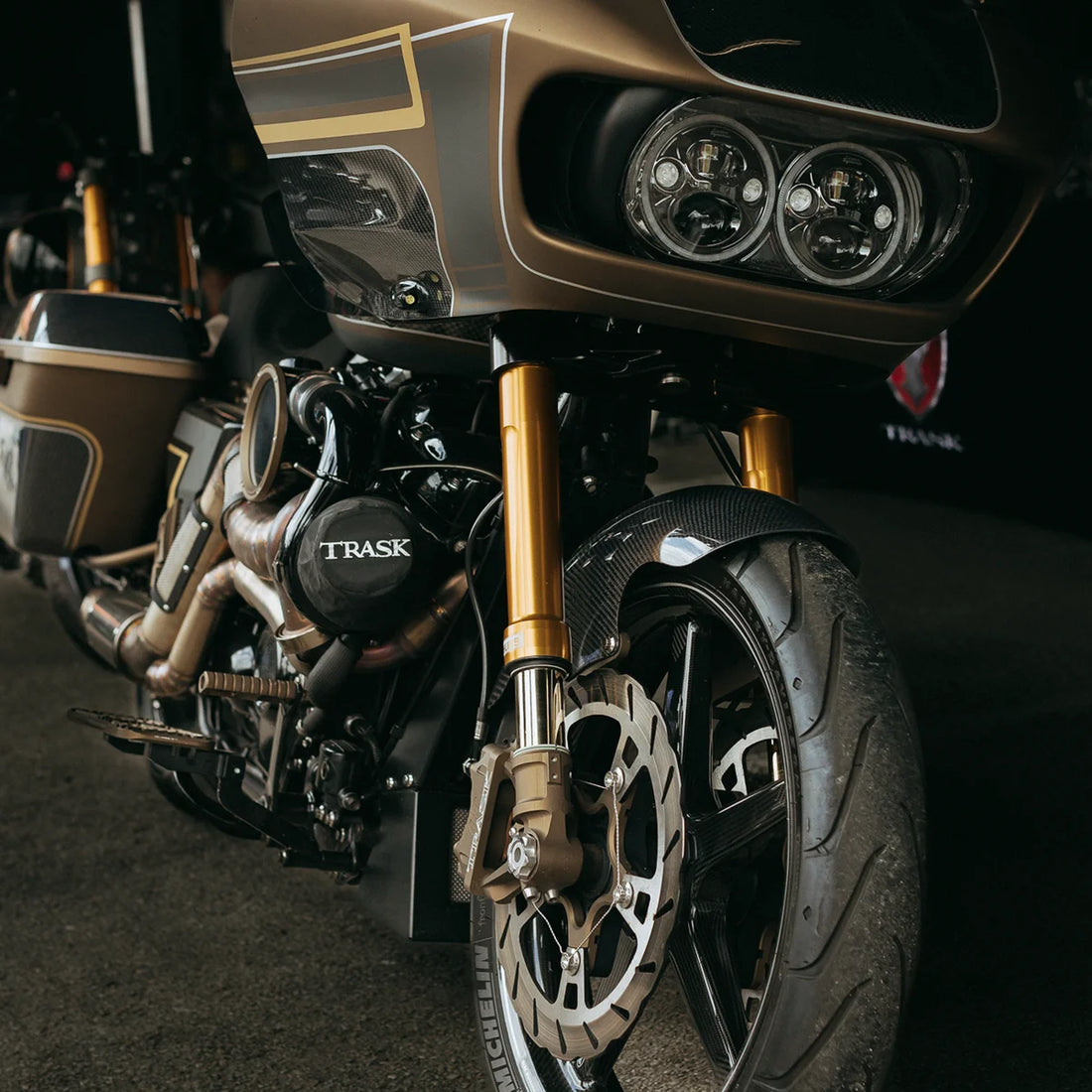 Custom Dynamics Headlight - Black - FLTR CDTB-RG-15-B - Back View